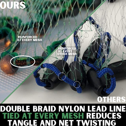 HUMPBACK BAIT CAST NET 8  Ft- 3/8" MESH