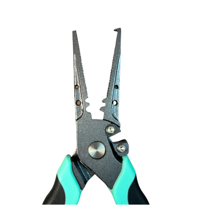 7.5" STAINLESS STEEL 420 SUPER GRADE SPLIT RING PLIER WITH TUNGSTEN CUTTER