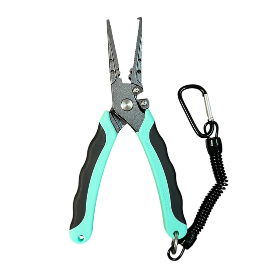 7.5" STAINLESS STEEL 420 SUPER GRADE SPLIT RING PLIER WITH TUNGSTEN CUTTER