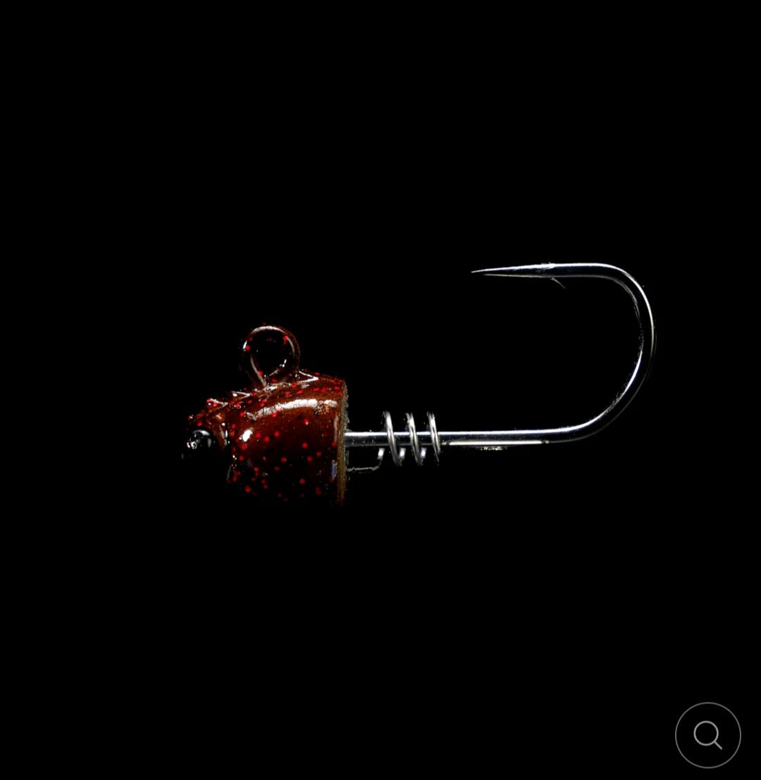 Cabezas plomadas para camarones de 3"